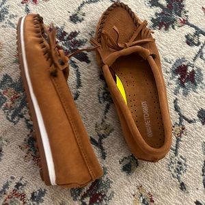 Brown moccasins